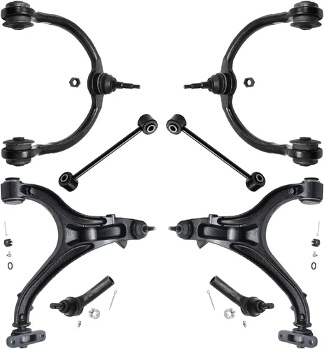 Vista 218 de Detroit Axle - Kit de brazos de control de extremo de 8 piezas para Toyota 2001-2003 Highlander 2002-2003 Camry Lexus ES300, 2 conjuntos de brazos