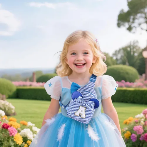 Vista 2 de Bolso bandolera para niñas, regalos para niñas de 2, 3, 4, 5, 6 años Azul