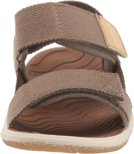 Vista 2 de KEEN Correa trasera Elle unisex para niños, plataforma casual y puntera abierta