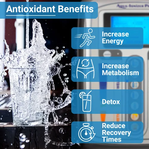 Vista 5 de Aqua Ionizer Deluxe 5.0 Ionizador de agua 7 ajustes de agua Sistema de filtración de agua alcalina para el hogar Produce agua alcalina pH
