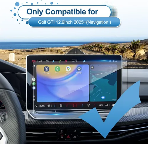 Vista 2 de Protector de pantalla para Golf GTI 2025 2026 para V W Golf GTI (S/SE/Autobahn) Touchsreen de 12.9 pulgadas, vidrio templado 9H 2026 2025 Accesorios