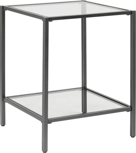 Vista 10 de Camber Elite - Juego de mesa auxiliar redonda de metal y vidrio, 35 pulgadas