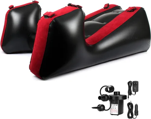 Vista 8 de Sofá cama inflable con cojín de almohada, sillón portátil, relajación