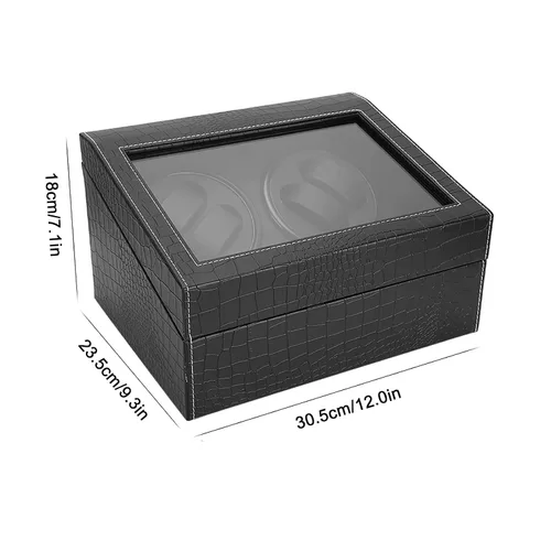 Vista 8 de Automatic Watch Winder Men Watch Display Storage Box Home Storage Box Shop Men Watches Watch, Rotating Automatic Watch Box Cosmetic Display