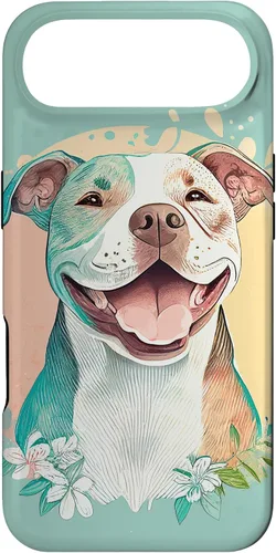 Vista 27 de Pit Bull - Carcasa para iPhone 17, diseño artístico de Pitbull para mujer