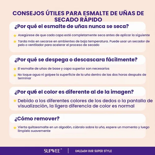 Vista 2 de Nude - Esmalte de uñas de secado rápido, 0.6 fl oz, esmalte de uñas regular de secado rápido Nude- secar al aire
