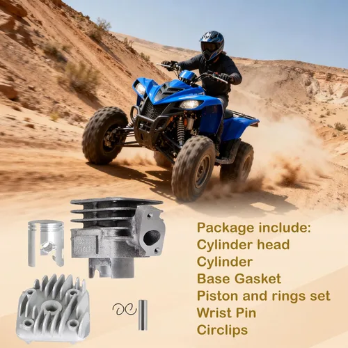 Vista 7 de labwork Kit de pistón de cilindro de repuesto para Polaris Scrambler 50 2001-2003 Reemplazo para Polaris Predator 50 2004-2007