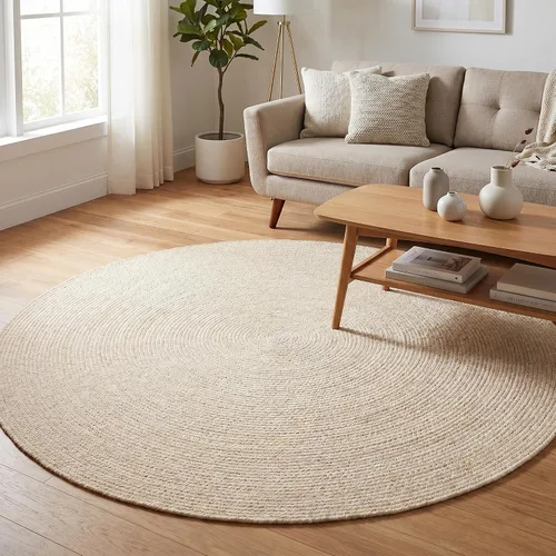 Vista 36 de Super Area Rugs Alfombra trenzada gris pequeña para puerta – Tejido lavable para fregadero de cocina, tapete gris sólido, ovalado, 20 x 30 pulgadas