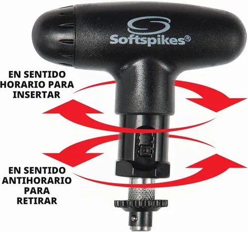 Vista 2 de Softspikes Kit de tacos de golf Kaddy - Accesorios para quitar e instalar rápidamente los tacos de golf - Compatible con cualquier sistema