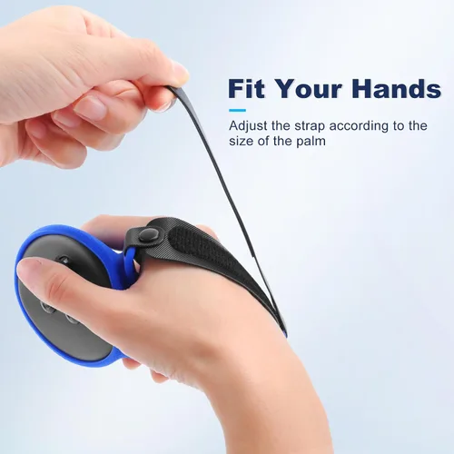 Vista 4 de VR Touch Controller Grip Cover for Meta Quest 3 Accessories, Silicone Headset Cover, Face Cover, Protective Lens Cover, Anti-Throw Accessories Set