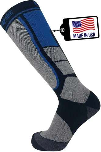 Vista 12 de Pure Athlete Calcetines de esquí fabricados en Estados Unidos, calcetines ligeros de lana de alpaca para el invierno para esquiar