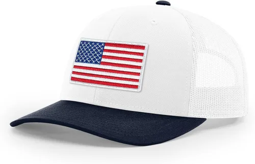 Vista 200 de Joe's USA Richardson 112 - Gorras de camionero con parche gráfico personalizado - Gorras estructuradas de cinco y seis paneles Richardson Premium