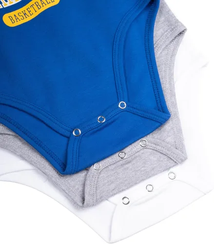 Vista 3 de Ultra Game Conjunto de cuerpo para bebé de la NBA oficial para jóvenes, súper suave, de algodón, paquete de 3 Creeper