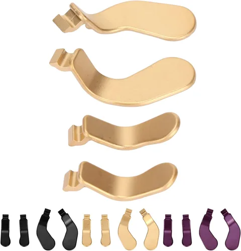 Vista 9 de Cuifati Control Paddles for One Elite Controller Series 2 Premium Stainless Steel Metal Material 4pcs Controller Paddles (Gold)