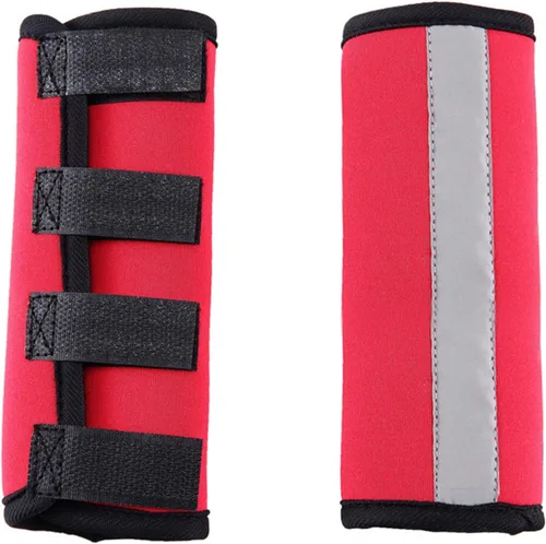 Vista 10 de 2 mangas reflectantes de forro polar para perro, coderas para piernas para recuperación de tobillo, mangas de recuperación de pierna delantera