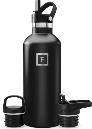 Vista 72 de IRON °FLASK Botella de agua de boca estrecha de 24 onzas con boquilla Aurora