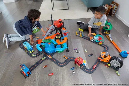 Vista 20 de Hot Wheels City Lavado de Autos y Cocodrilo Gigante