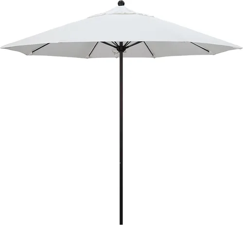 Vista 12 de California Umbrella ALTO908117-5410 Venture Series - Sombrilla comercial para patio, 9 pies redonda, color azul aire Sunbrella