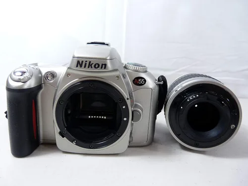 Vista 5 de Nikon Cámara SLR N55 de 1.378 in con lente de zoom de 1.102-3.150 in