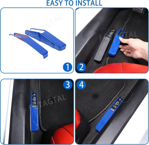 Vista 6 de Cubierta de interruptor de apertura forzada para puerta, compatible con Chevrolet Corvette C8 Stingray 2020-2026, accesorios adhesivos