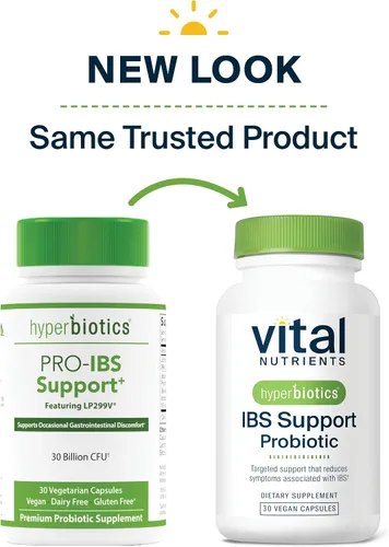 Vista 9 de Hyperbiotics Vital Nutrients IBS Probiotic Reduce los síntomas del SII Probiótico vegano clínicamente estudiado para aliviar el SII