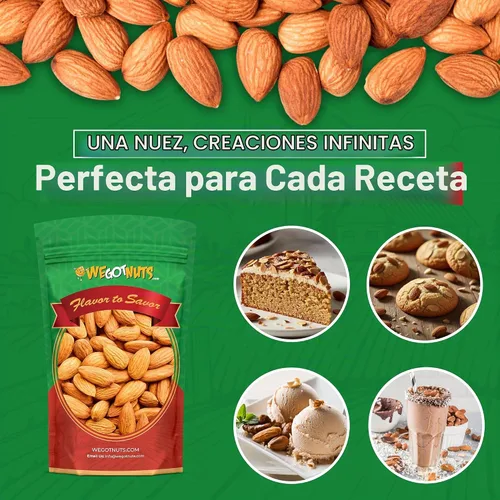 Vista 4 de Almendras grandes We Got Nuts (Enteras, crudas, con cáscara, sin sal)