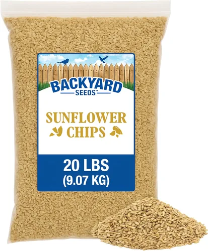 Vista 13 de CountryMax Semillas de pájaro sin residuos de chips de girasol (10 libras)