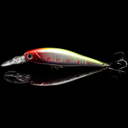 Vista 6 de Paquete de 10 señuelos de pesca, cebos duros, crankbait y Swimbait Kit de señuelos para agua dulce y salada, lubina, trucha, lucioperca, pez rojo