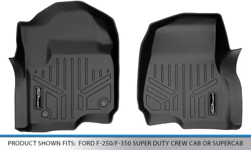 Vista 4 de MAXLINER - Juego de alfombrillas de primera fila de ajuste personalizado compatibles con Ford F-250 2017-2025