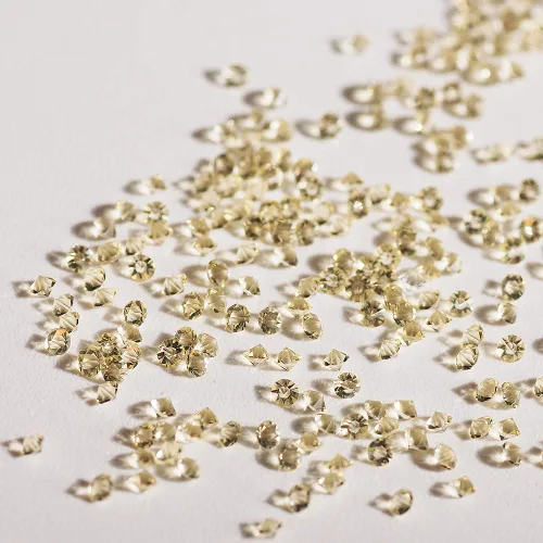 Vista 13 de 5000 cuentas de diamantes de imitación de cristal de diamante ultra mini de 0.044 pulgadas con parte trasera plana, cristales iridiscentes, brillo