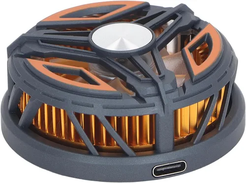 Vista 6 de Semiconductor Mobile Phone Cooler, Wireless Magnetic Phone Radiator with 7 - Blade Fan for Gaming Live Streaming, Fast Cooling Cell Phone Cooler for