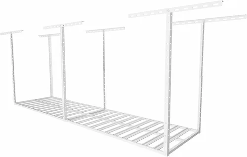Vista 18 de SunsGrove Organizador de estante superior de almacenamiento de garaje de 4 x 6, estantes de almacenamiento ajustables montados en el techo