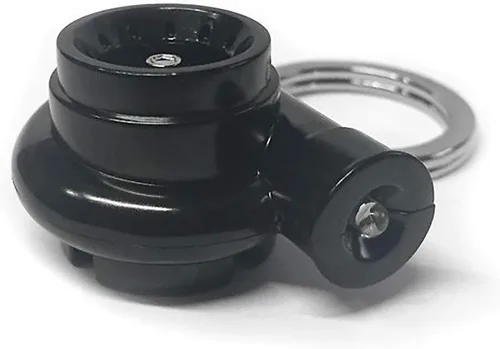 Vista 2 de Boostnatics Turbina eléctrica llavero llavero con sonidos + LED - negro (V4)