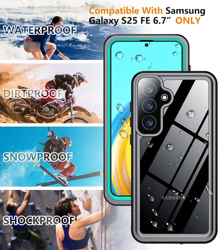 Vista 176 de Temdan - Funda impermeable diseñada para iPhone 12, protector de pantalla y cámara integrado IP68 bajo el agua, cuerpo completo, a prueba de caídas