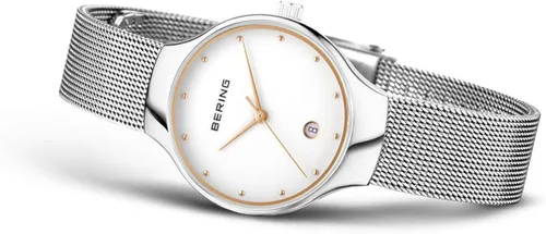 Vista 3 de Bering Unisex Analog Quartz Classic Collection Watch with Stainless Steel Strap & Sapphire Crystal