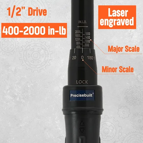 Vista 3 de Llave dinamométrica Tech Click Tech de 1/2 "400-2000 in-lb