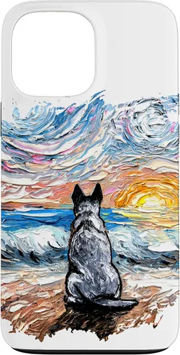 Vista 24 de Blue Heeler Starry Night Artwork Cattle Dog Lover Gift Case for iPhone 17