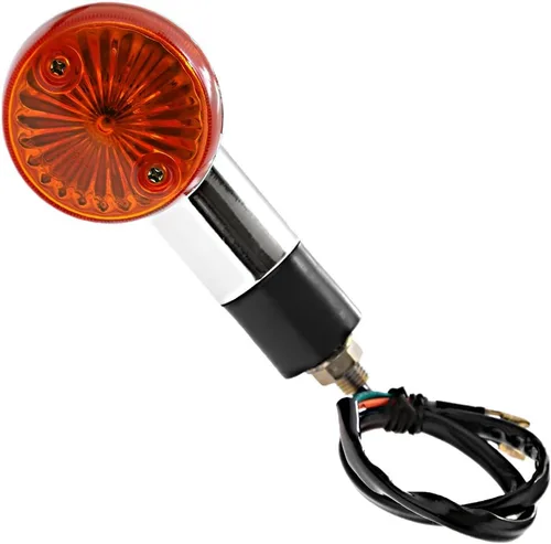 Vista 4 de Indicador de señal de giro para motocicleta, luces ámbar cromadas, bala delantera y trasera, compatible con Honda Fury Interstate Nighthawk Rebel