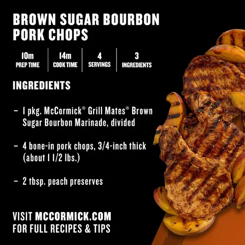 Vista 8 de McCormick Grill Mates - Bourbon de azúcar morena, 30 minutos, adobo, 5 onzas