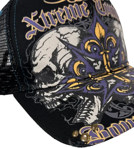Vista 4 de Xtreme Couture by Affliction - Gorra de camionero para hombre, estilo BC, talla única, color negro