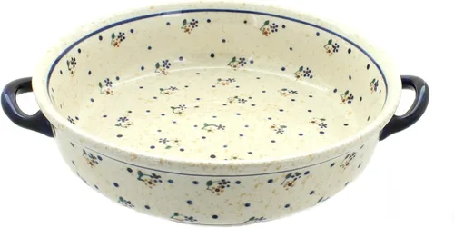 Vista 10 de Blue Rose - Cacerola redonda de sauce azul con asas, 10.25 pulgadas de diámetro, única, apta para lavavajillas y duradera