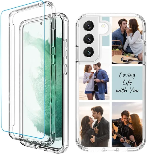 Vista 23 de Funda para teléfono con foto personalizada para Samsung Galaxy S22 5G, cubierta personalizada con imagen, texto, logotipo