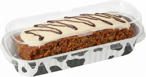 Vista 23 de Restaurantware - Mini moldes para pasteles de 6.8 onzas, 6.5 x 2.6 x 1.2 pulgadas, 100 tazas redondas para hornear, desechables, con tapas de Café