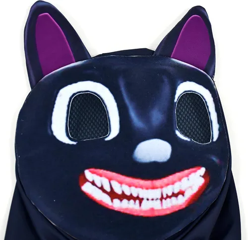 Vista 5 de Disfraz de gato de caricatura aterradora para niños, monstruo de terror, disfraz de Halloween