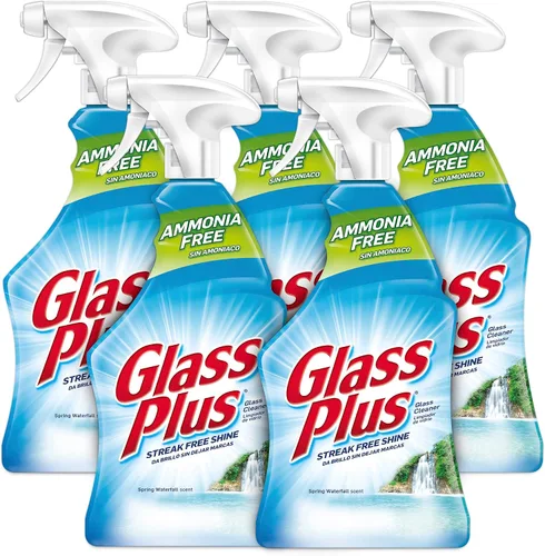Vista 7 de Glass Plus Limpiador de vidrio, botella de 32 fl oz, limpiador de vidrio multisuperficie (paquete de 2)