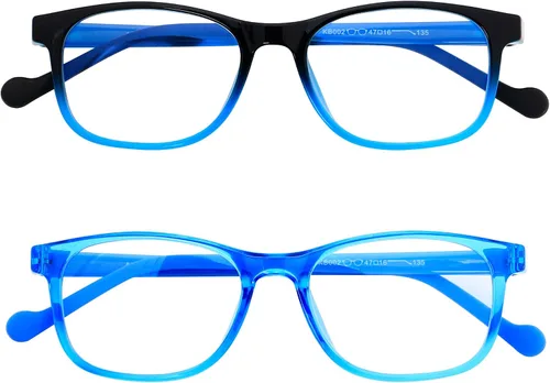 Vista 6 de ANDWOOD Gafas de luz azul para niños, niñas, niños, computadora, juegos, anti rayos azules, gafas de sol polarizadas de 3 a 12 años