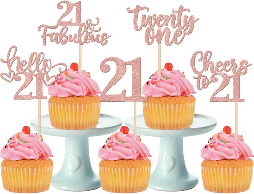 Vista 63 de 30 piezas de adornos para cupcakes de 12 cumpleaños feliz, brillantes doce, hola 12, felicitaciones a 12 años, adornos para cupcakes, 12