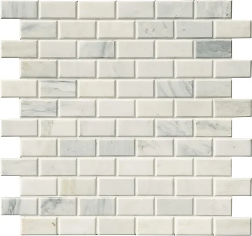 Vista 13 de MSI Azulejo de mosaico montado en malla de ladrillo de cerámica biselado blanco antiguo para salpicaduras de cocina, pared de baño, pared de acento