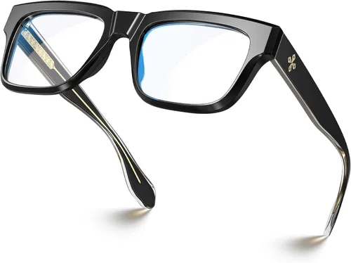 Vista 14 de VISOONE Fashion Square Frame Blue Light Blocking Glasses RANDI