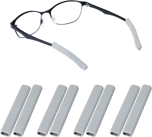 Vista 12 de Gdnmapt Almohadillas de silicona para orejas de gafas, agarre antideslizante para gafas, cómodas orejeras para gafas, solución de almohadillas de 2